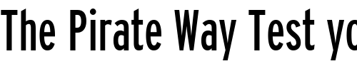 Font : Interstate-RegularCompressed 2 Custom Text : The Pirate Way Test your own text here Click to download or to view this font on a tshirt that can be custom printed in Bali